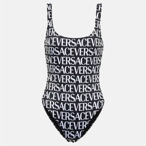 Versace Monochrome Logo One-Piece